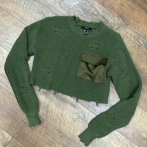 Forever 21 Crop Sweater - Medium